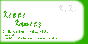 kitti kanitz business card